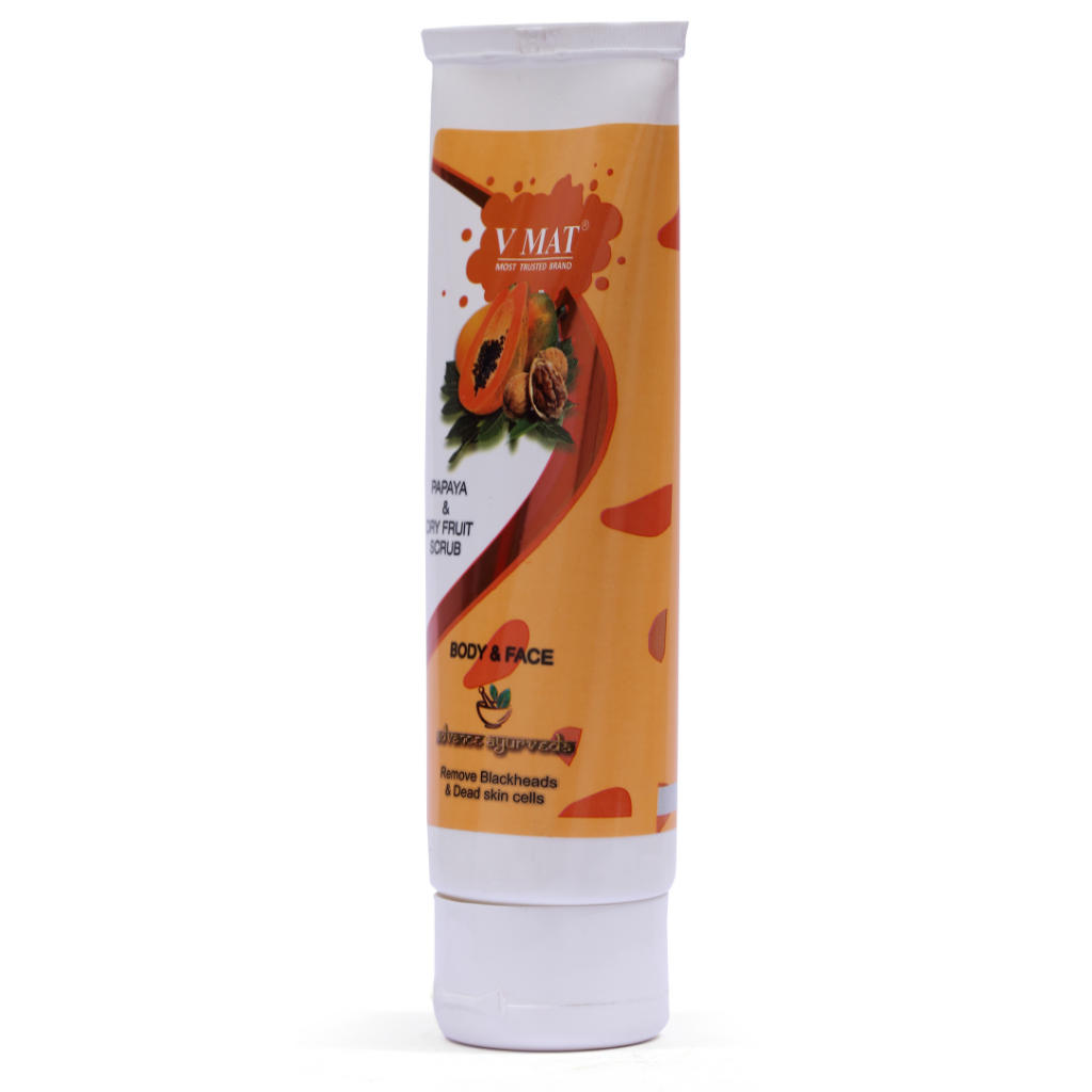 VMAT Papaya & Dry Fruit Scrub for Body and Face